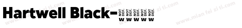 Hartwell Black字体转换